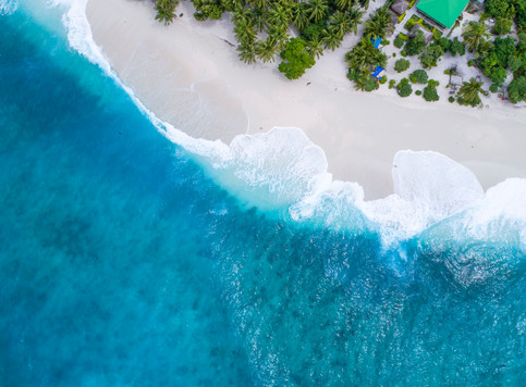 Beach aerial view