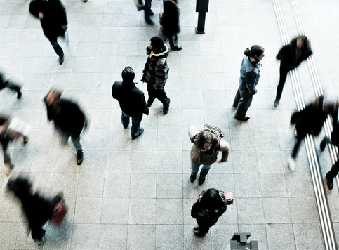 People walking