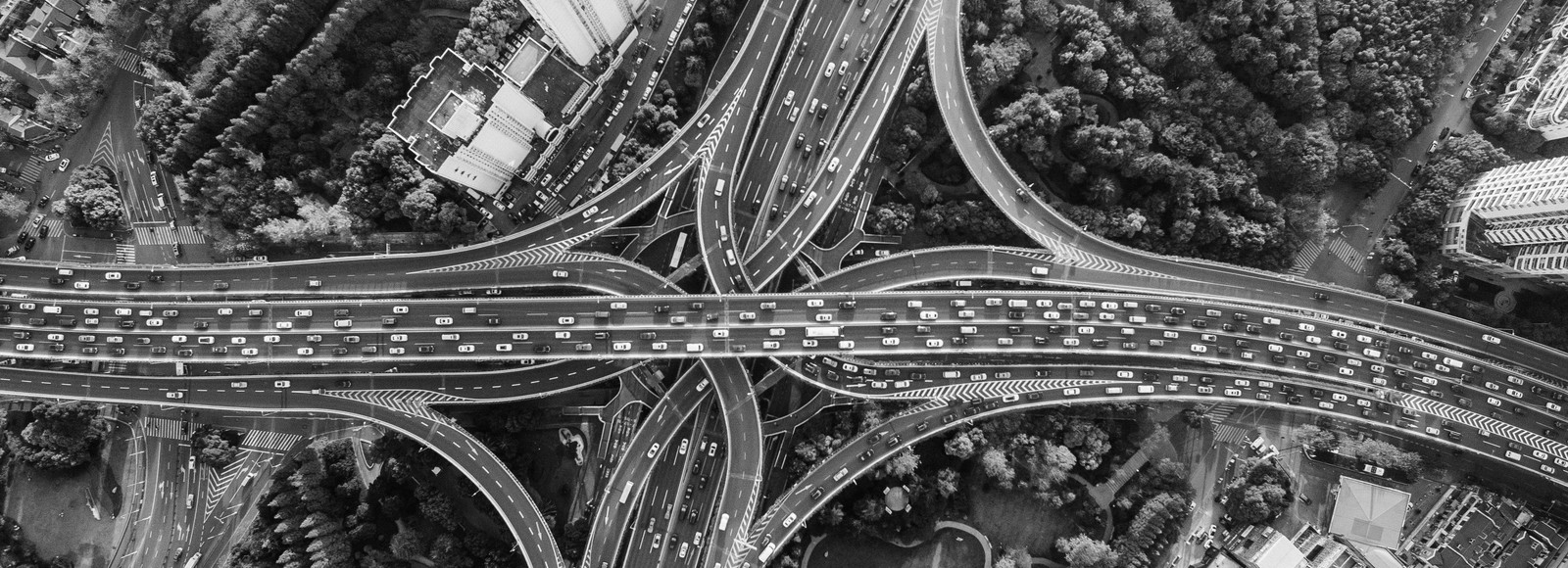 Aerial view highway